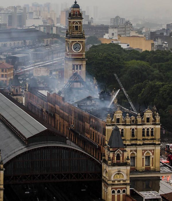 Vista aérea del museo. (Foto: Adriano Vizoni Folhapress.)