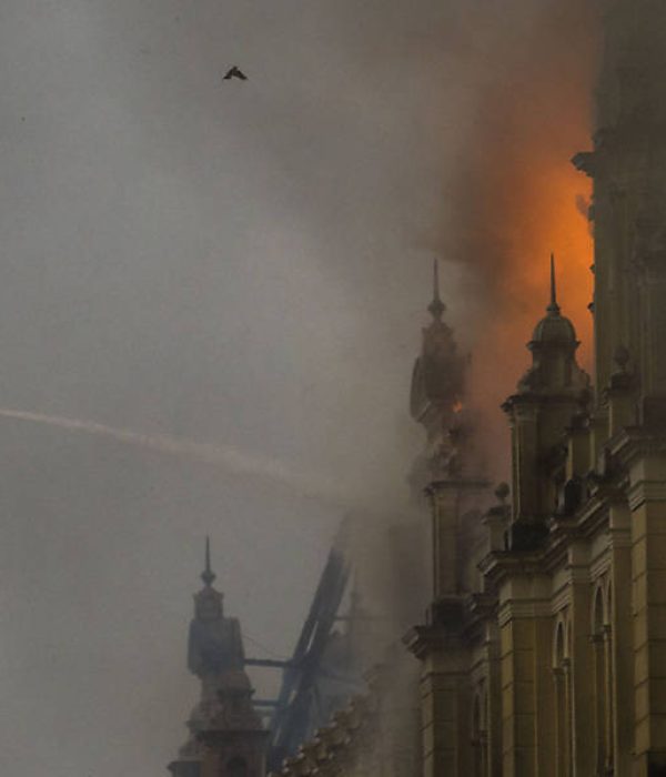 Vista aérea del museo. (Foto: Adriano Vizoni Folhapress.)