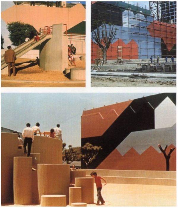 Fotos de la plaza Perú. (Fuente: Burle Marx en la Argentina, Sonia Berjman, Revista Espaço Academico núm. 156, mayo de 2014.)