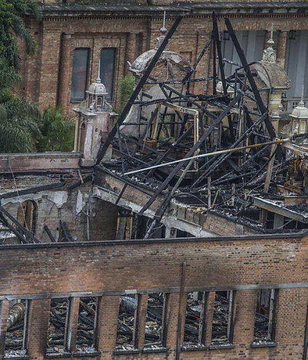 Vista aérea del museo. (Foto: Marlene Bergamo, Folhapress.)