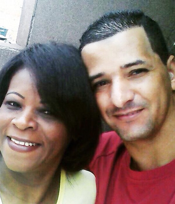 Rolando Pereira da Curz y su mujer